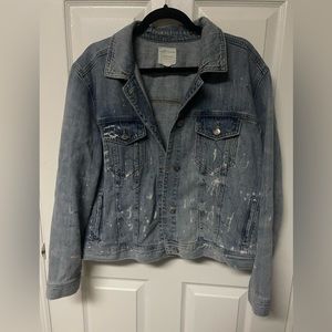 American Eagle Distressed Denim Jacket XL
